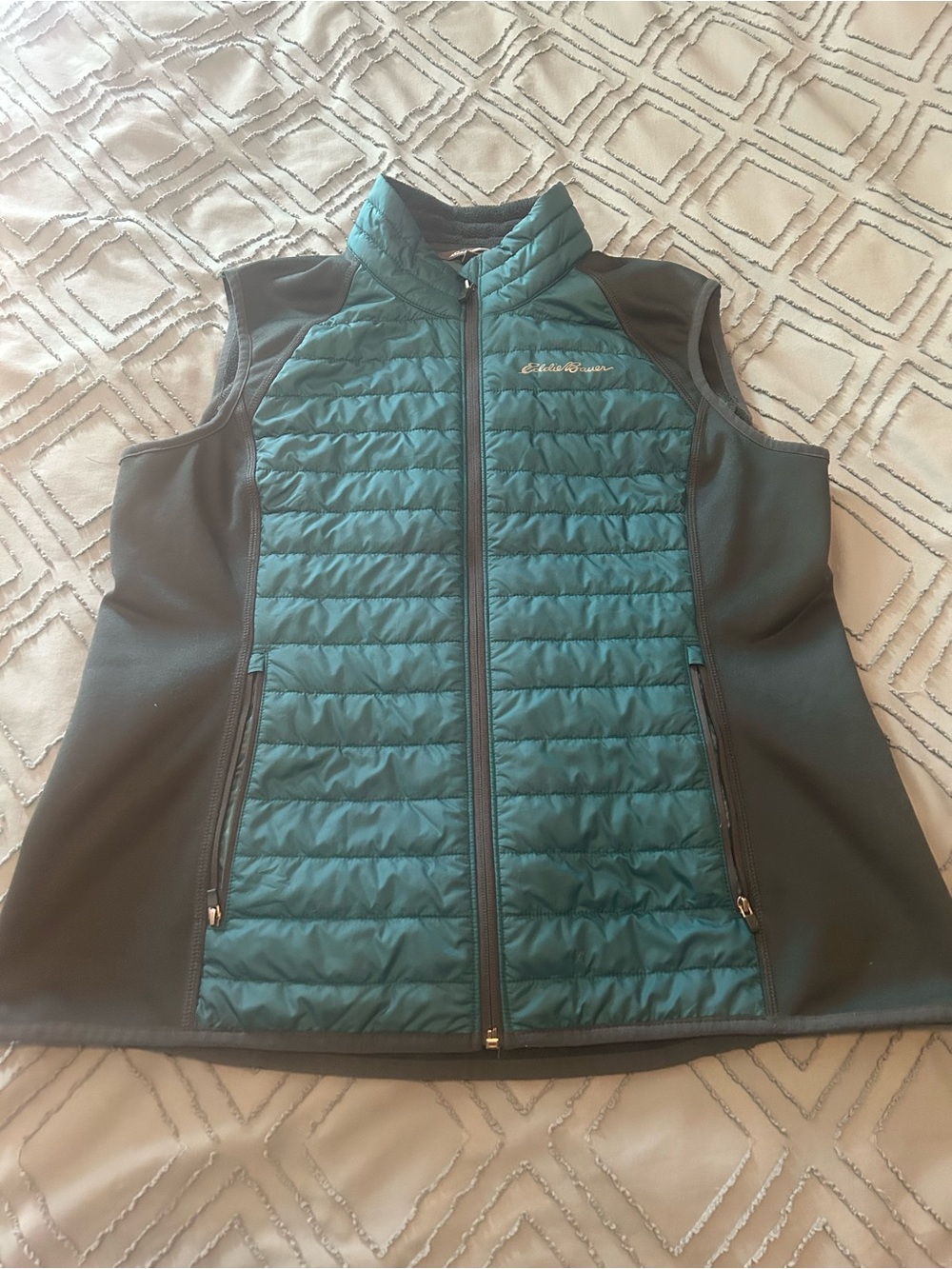 Eddie Bauer Women's Quilted Vest - Teal XL